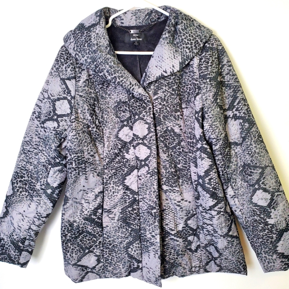 Dennis by Dennis Basso Snakeskin Print Jacket